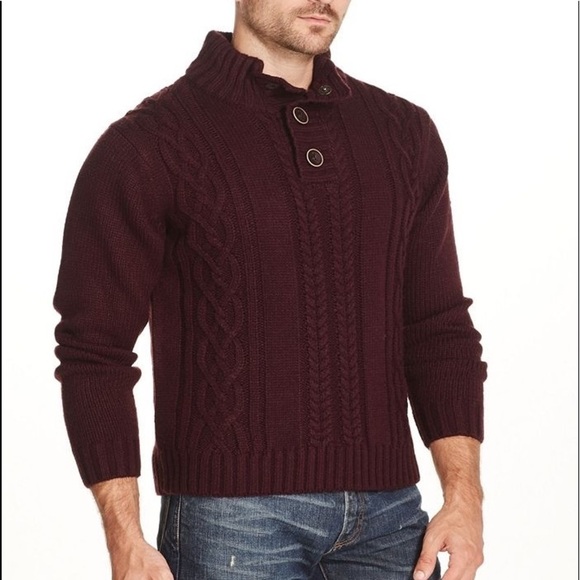 Weatherproof Military Inspired Fisherman Cable Knit Pullover sweater size medium - Picture 1 of 4